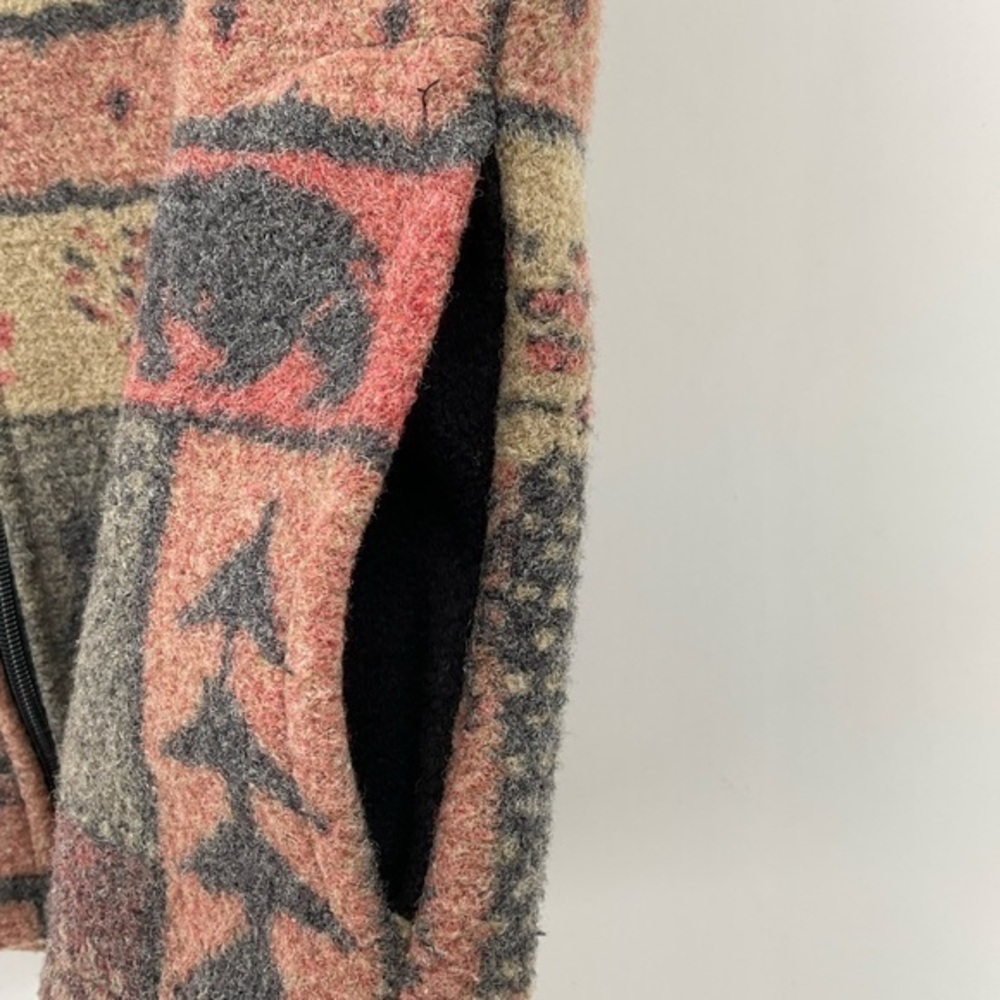 Black Mountain Outdoor Fleece Vest, W/Faux Fur Collar Size Small K19 - Picture 4 of 5